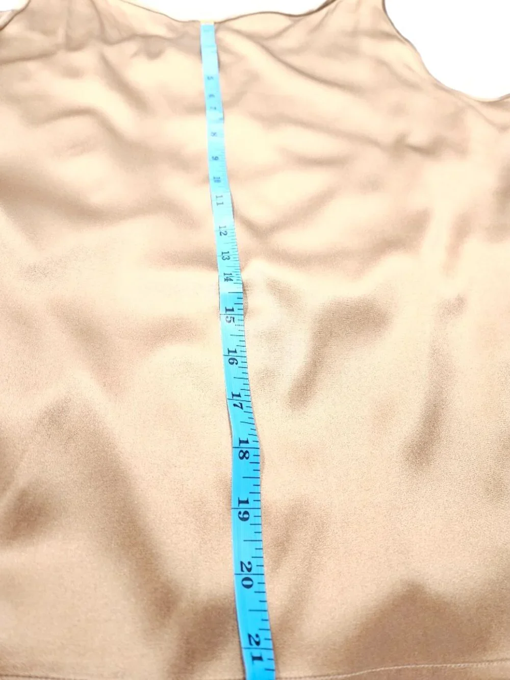 Eileen Fisher XL gold silk tank top with side slits
